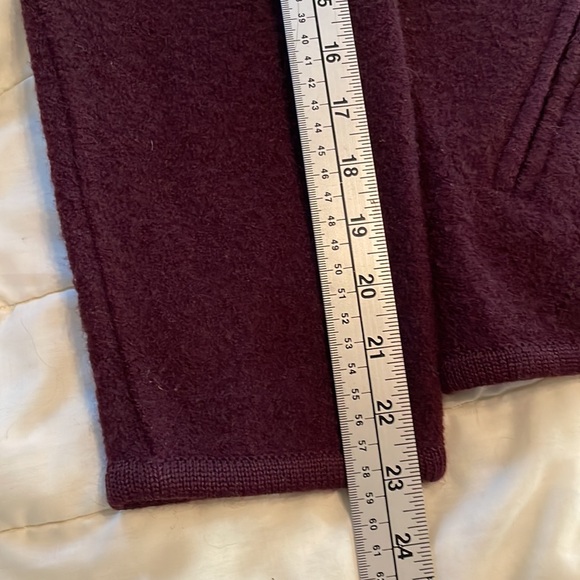 Casual Connection 100% Wool Plum zip sweater jacket coat. Size Small. - Picture 9 of 9